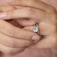 Starlette Women's Mandy Engagement Ring in silver - women's jewelry - alternate view