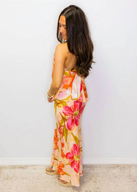 Sunday Edition - Tropical Floral Halter Dress