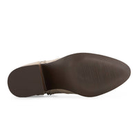Forastero - Women's Real Leather Side Zipper Booties