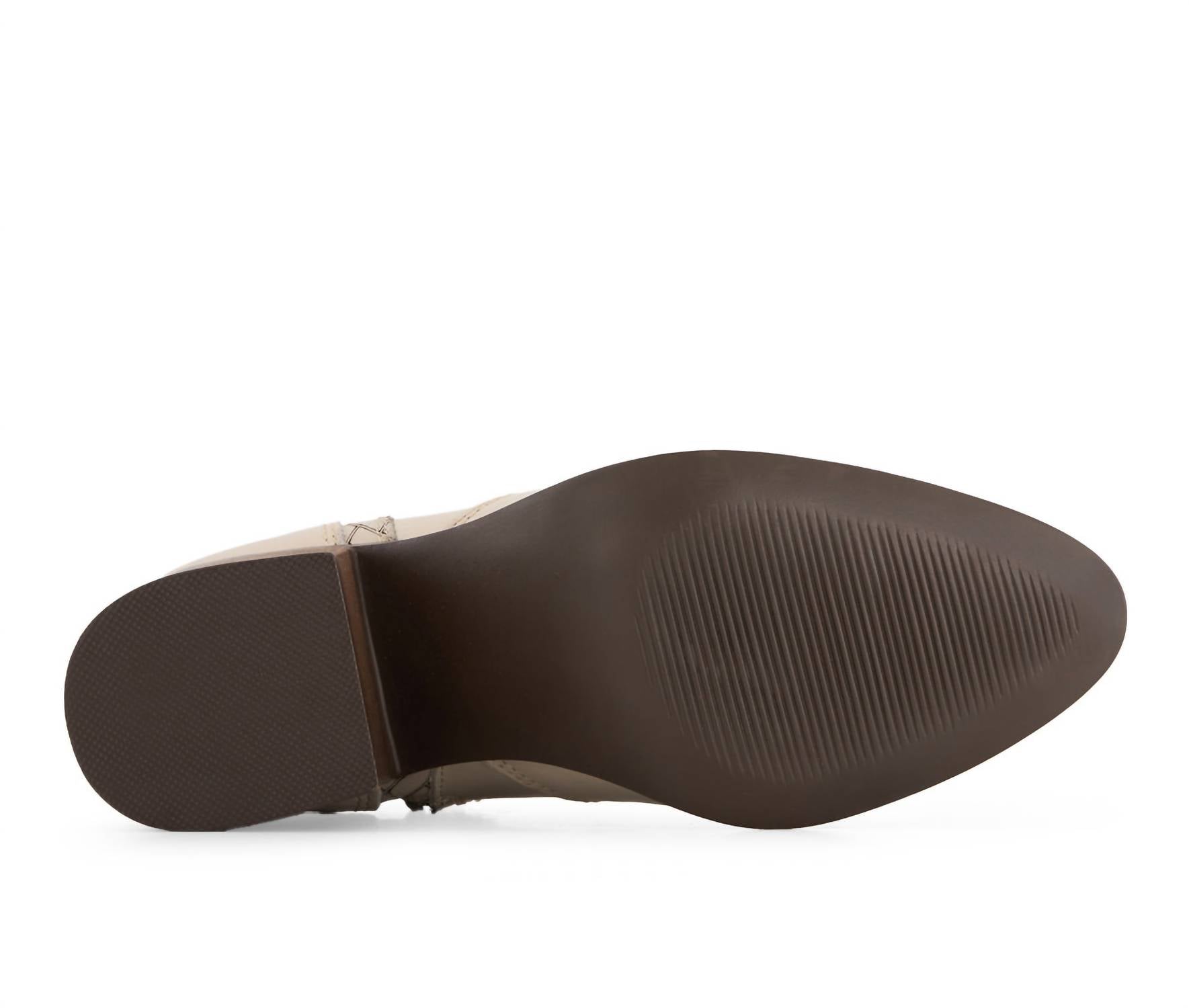Forastero - Women's Real Leather Side Zipper Booties