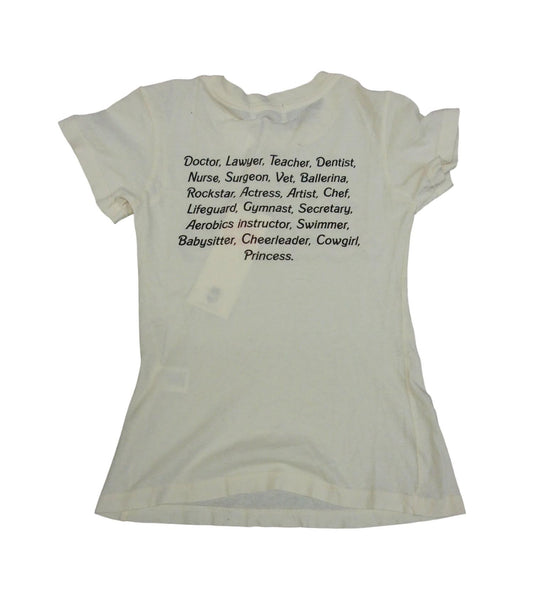 Wildfox - Girls Barbie T-shirt With Backside Lists Careers