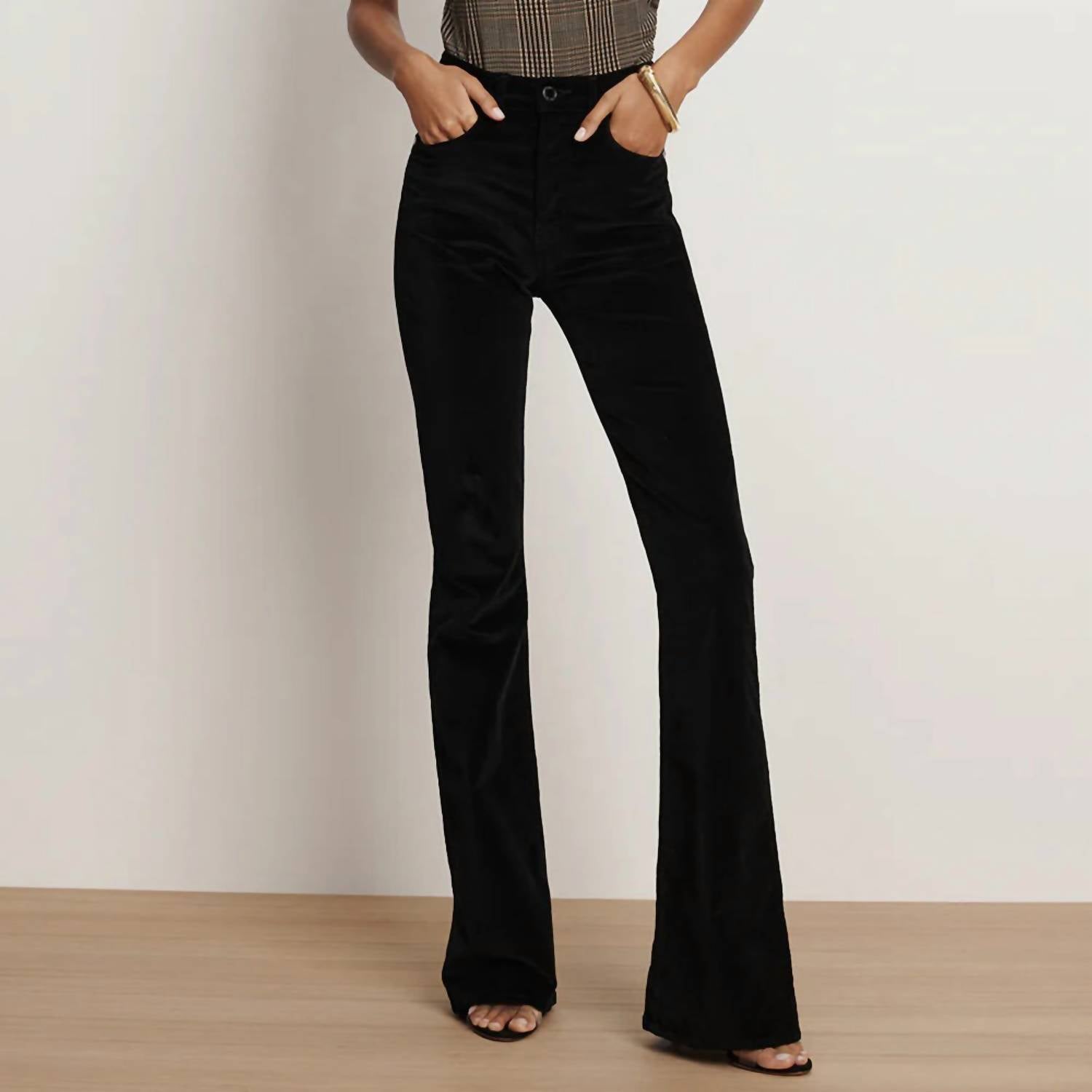 Veronica Beard - Beverly Velvet Flare Pant