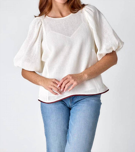 Crosby By Mollie Burch - Waffle 3/4 sleeve top
