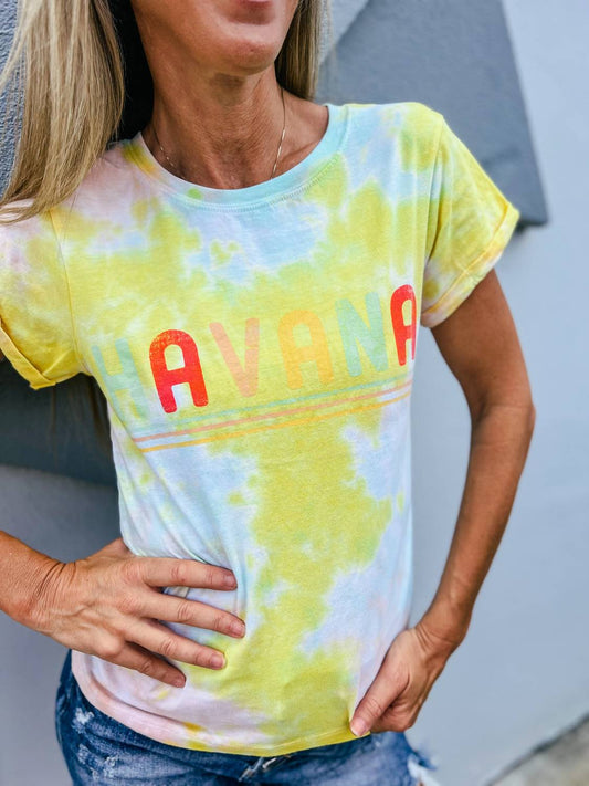 Recycled Karma - Havana Tie Dye Graphic Tee