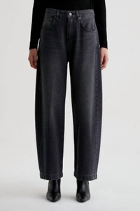 Ag Jeans - Hattie Embellished Barrel-leg Crop Jeans