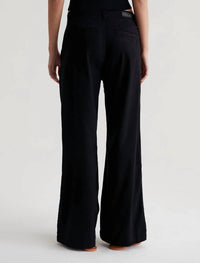 AG Jeans Caden Wide Leg Pants in black - women's pants - detail view