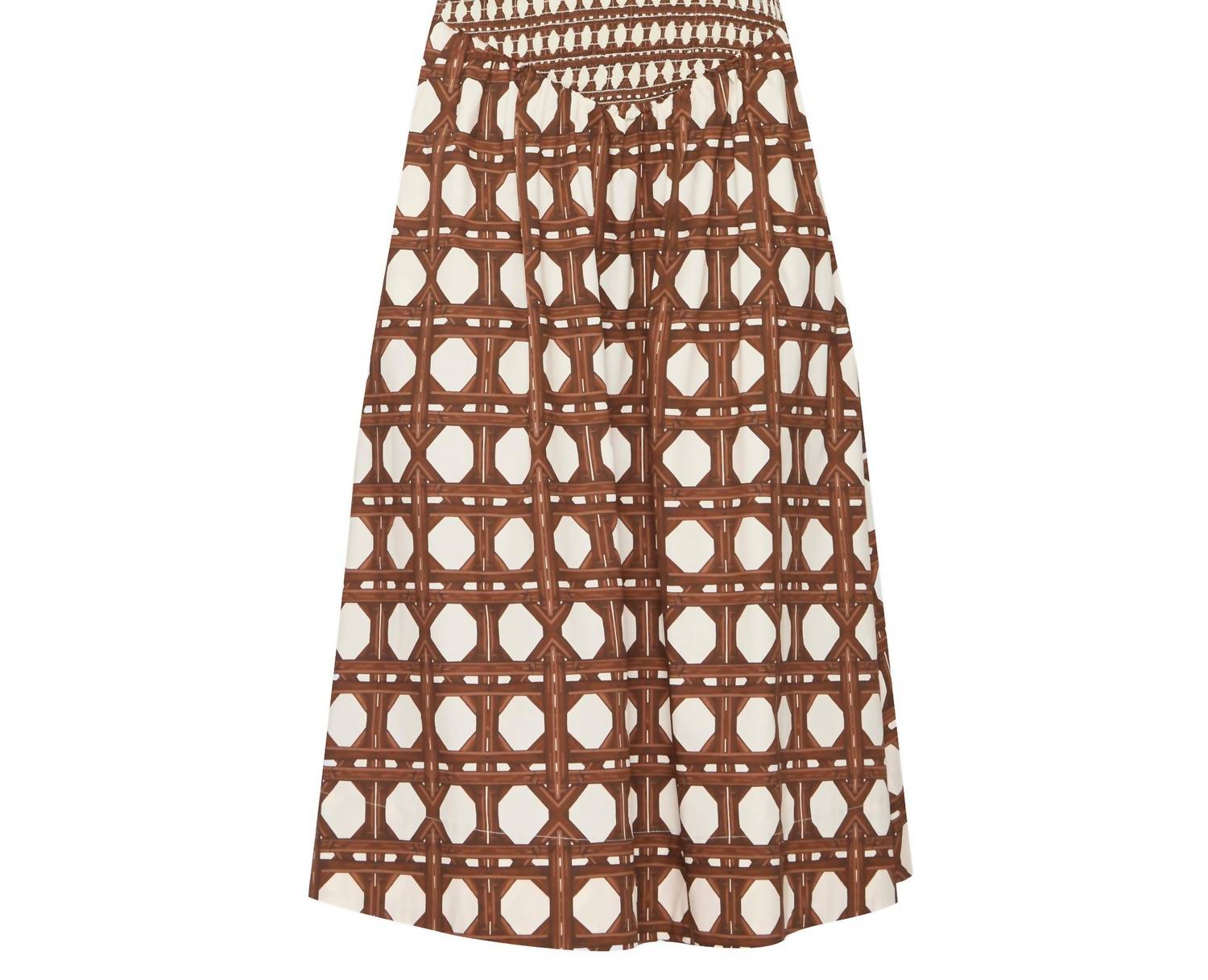Misa Los Angeles Roxie Midi Dress in choco rattan pop mix - women's dress - view 4