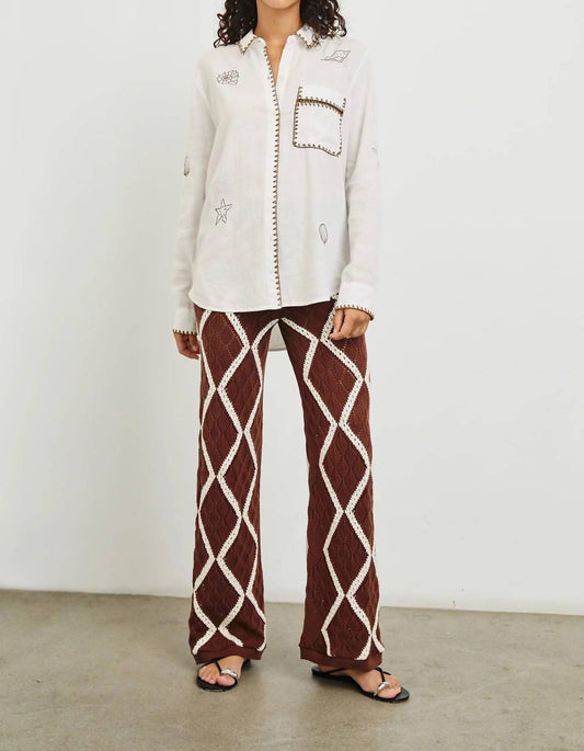 Rails - Saya Long Sleeve Marine Shirt