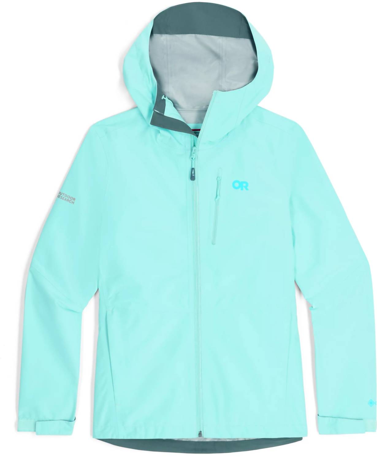 OUTDOOR RESEARCH Aspire Ii Jacket in calcite - women's top - detail view