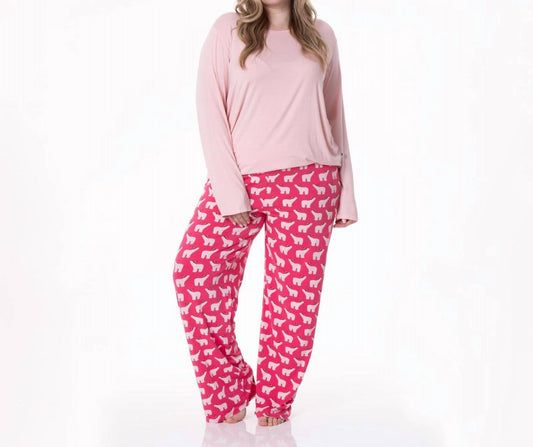 Kickee - Long Sleeve Tee & Pajama Pants Set