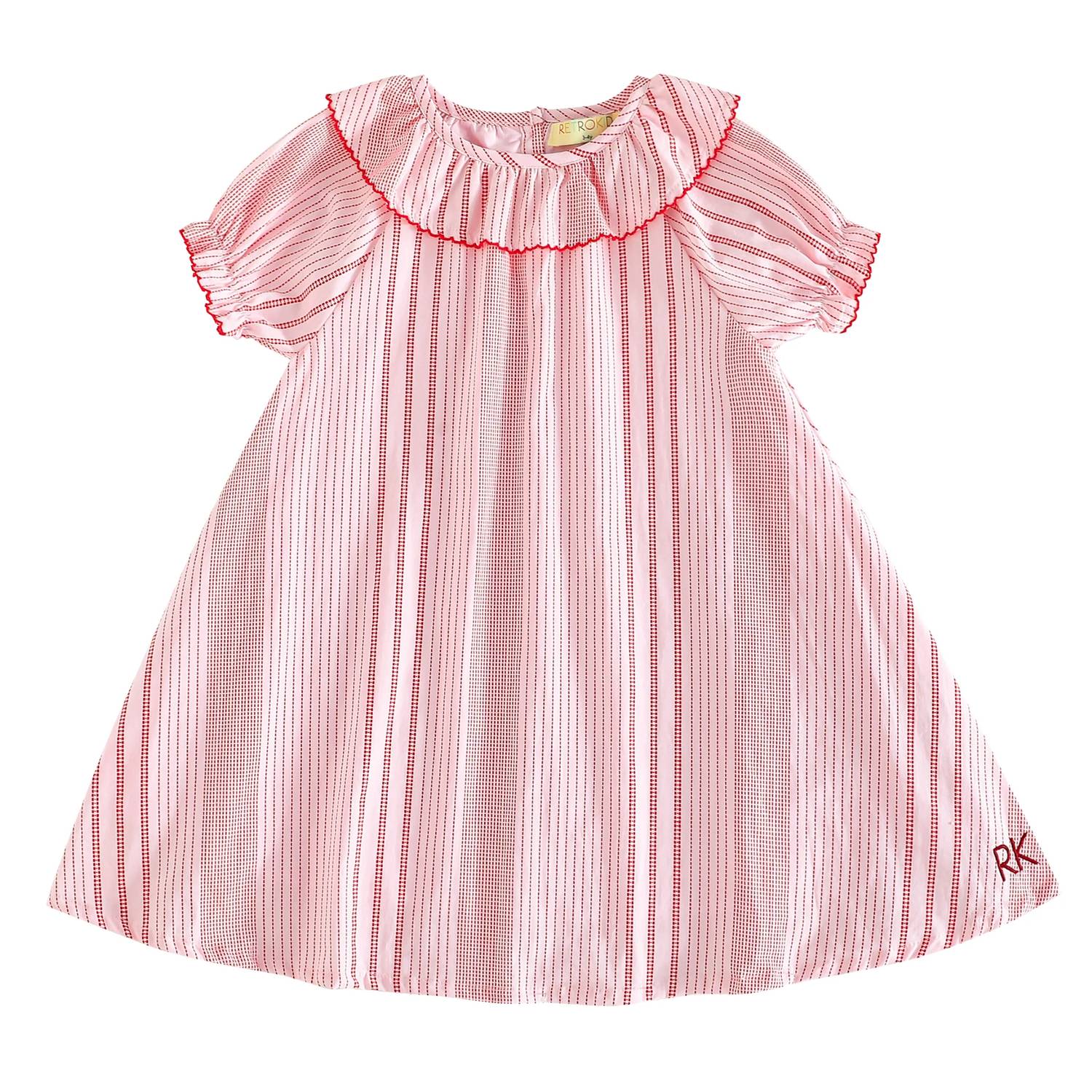 Retrokid - Girls Rosie Cotton Short Sleeve Dress