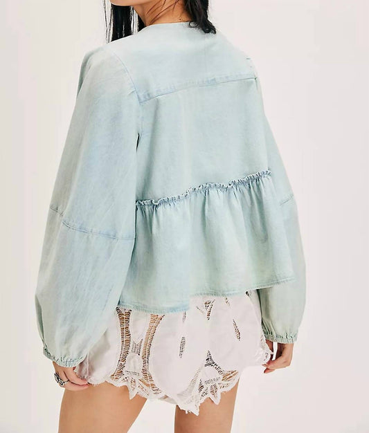 Free People - Brunch Babe Denim Blouse