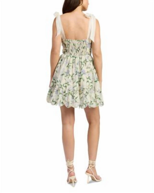 En Saison - Women's Tie Strap Charleston Mini Dress