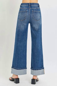Risen - New Hope Tummy Control High Rise Cuffed Jeans