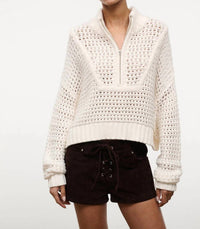 Staud - Cropped Hampton Sweater