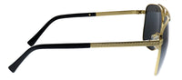 Versace - Rectangle Metal Sunglasses with Grey Lens