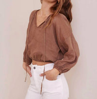 Bella Dahl - Linen Tie Front Top