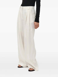 St. Agni - Twill Wide Leg Pleat Pants