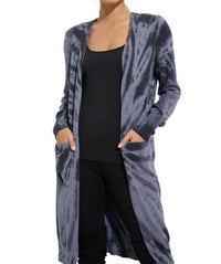 CHARLIE B Tie Dye Cardigan in charcoal - women's cardigan