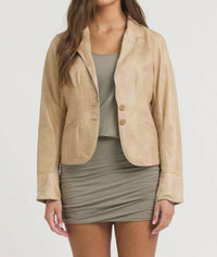 Jakett - Amelia Patina Leather Jacket
