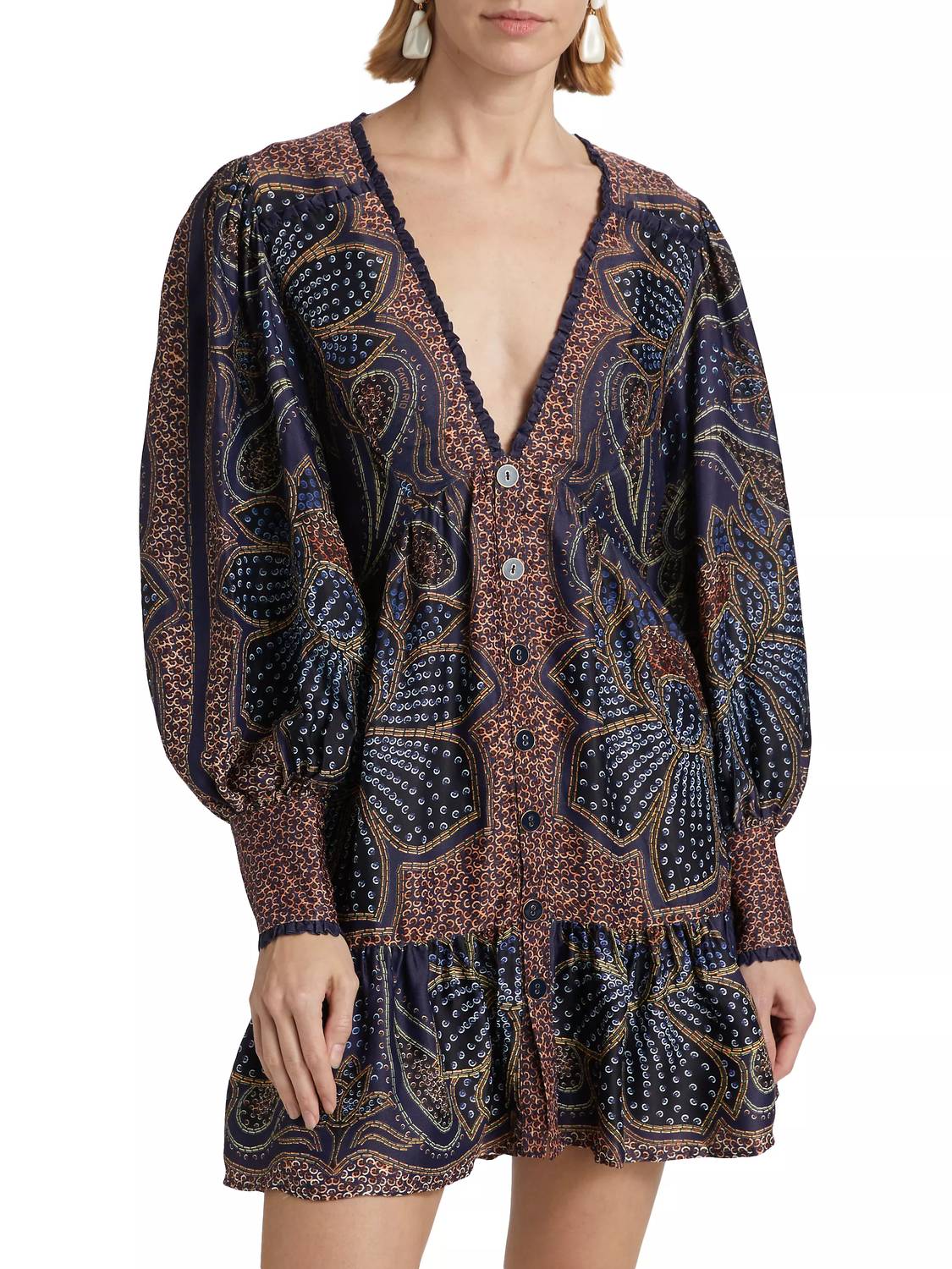 Farm Rio - Floral Glam Mini Dress