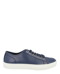 Brioni Men's Leather Low-top Tennis Sneakers in blue - men's sneaker