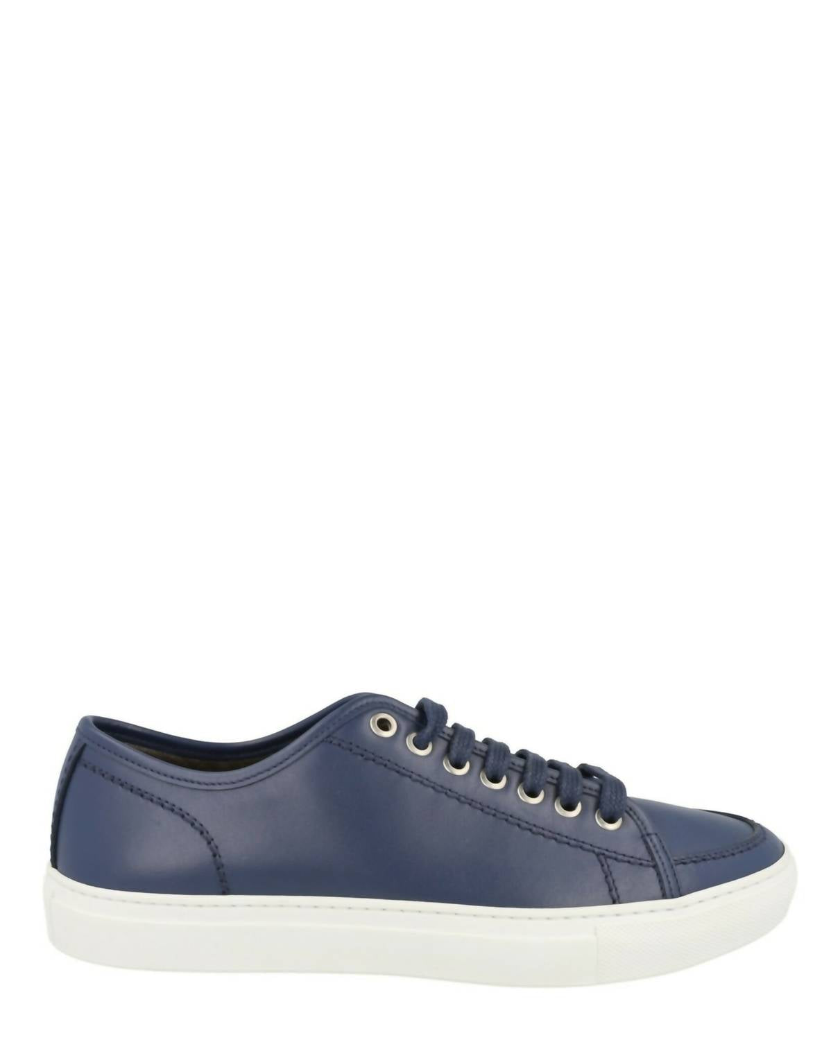 Brioni Men's Leather Low-top Tennis Sneakers in blue - men's sneaker