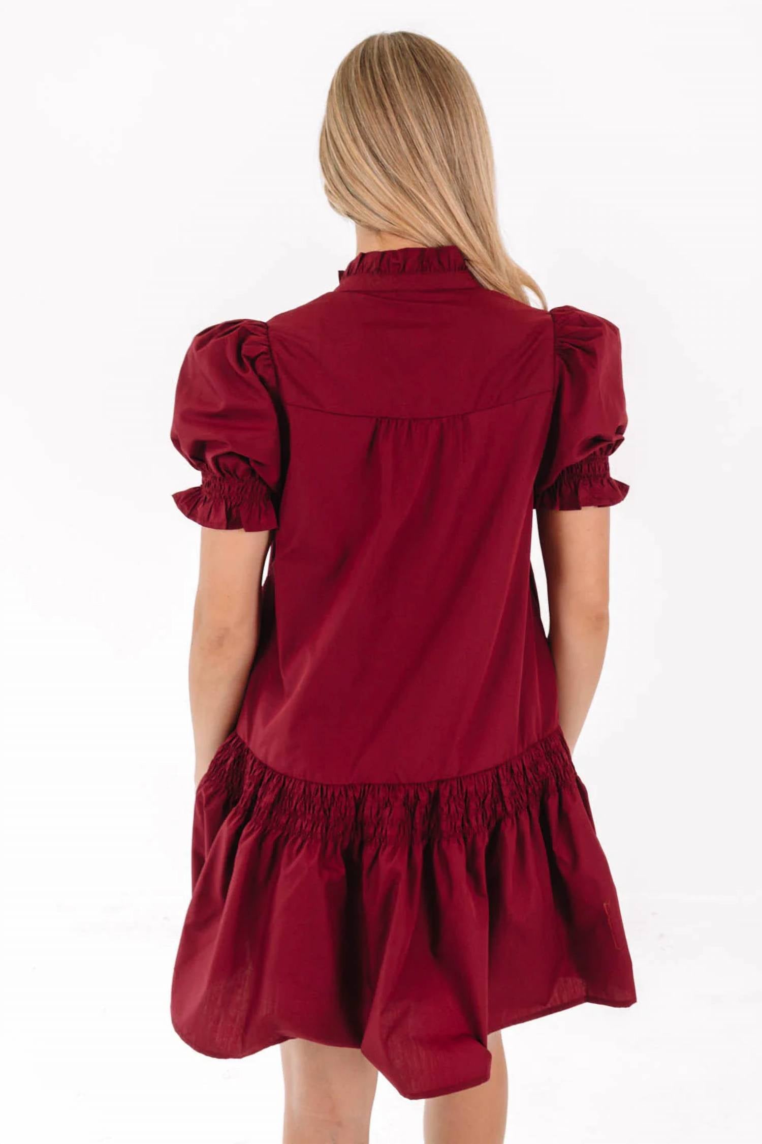 Entro - Puff Sleeve Mini Dress