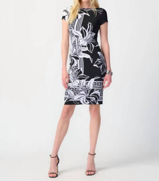 Joseph Ribkoff - Floral print sheath dress