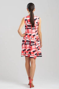 Natori - Lines Sleeveless Pleated Dress