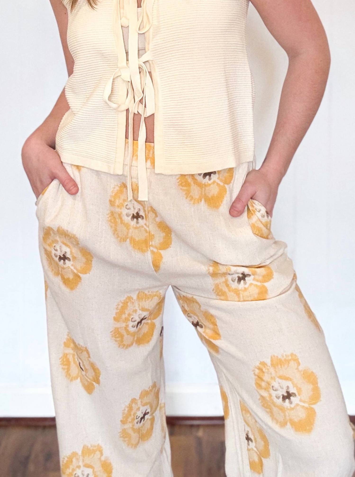 Able - Blossom Linen Pants