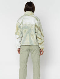 John Elliott - Patchwork Tie Dye Polar Fleece Zip Jacket