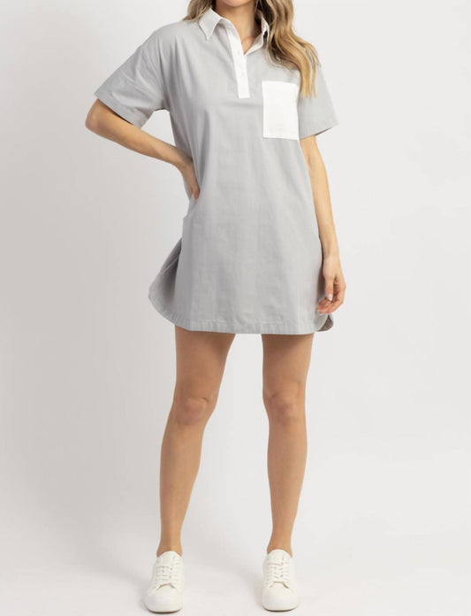 RONNIE CONTRAST SHIRT DRESS