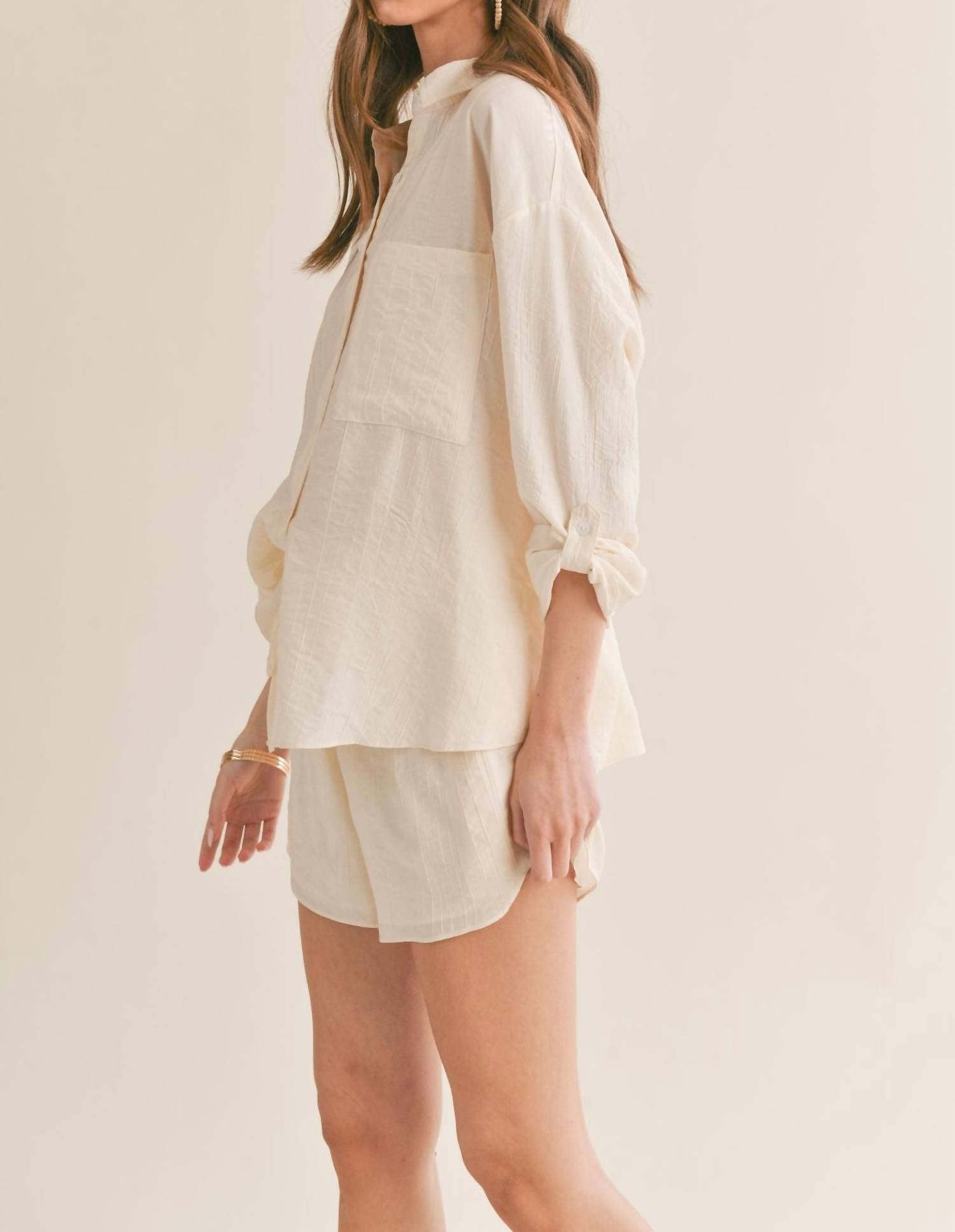 Sage The Label - Clementine Crush Cutout Back Shirt