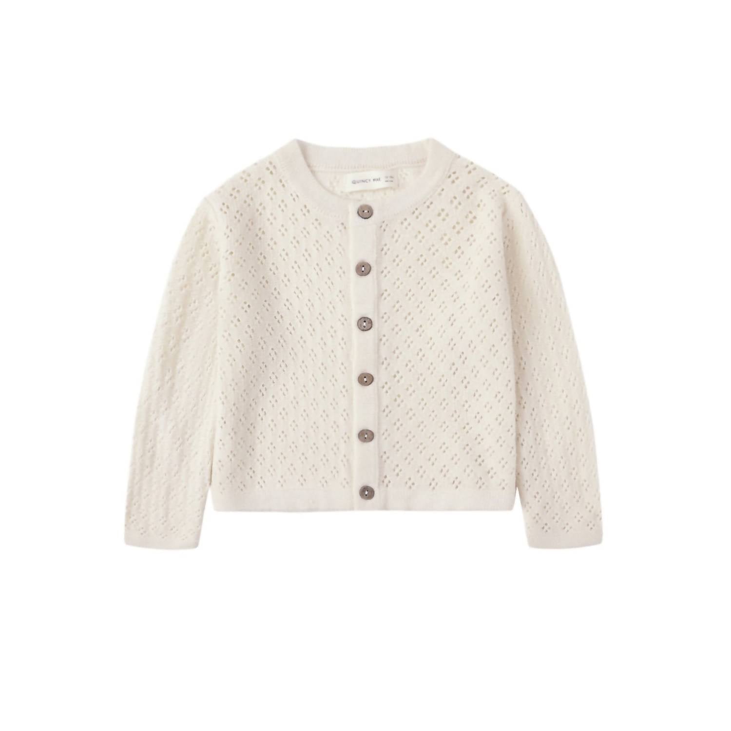 Quincy Mae - Girl's Knit Cardigan