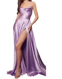 Ladivine - Satin A-line Formal Dress