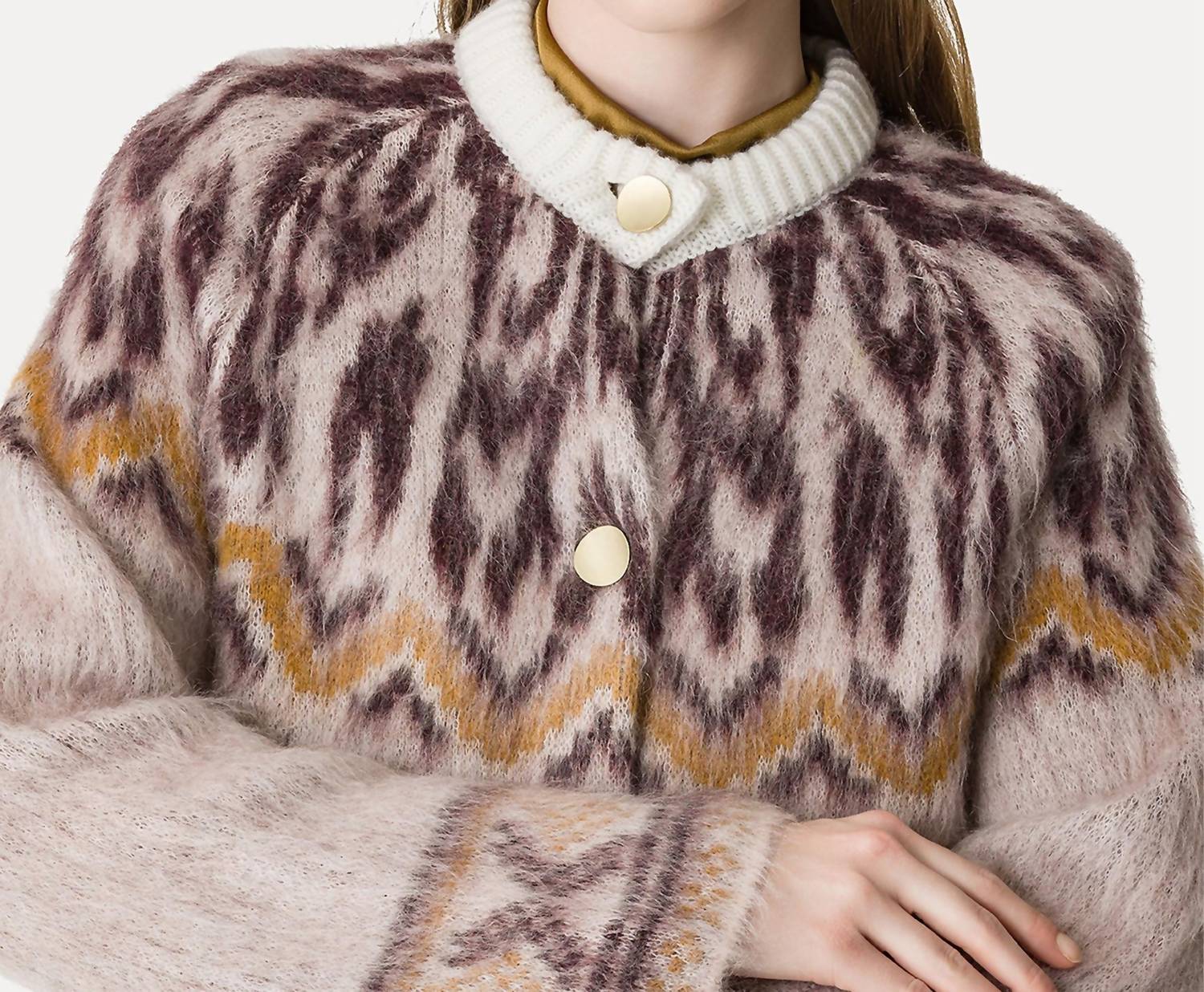 Forte Forte - Baby Alpaca Moiree Fair Isle Jacquard Sweater