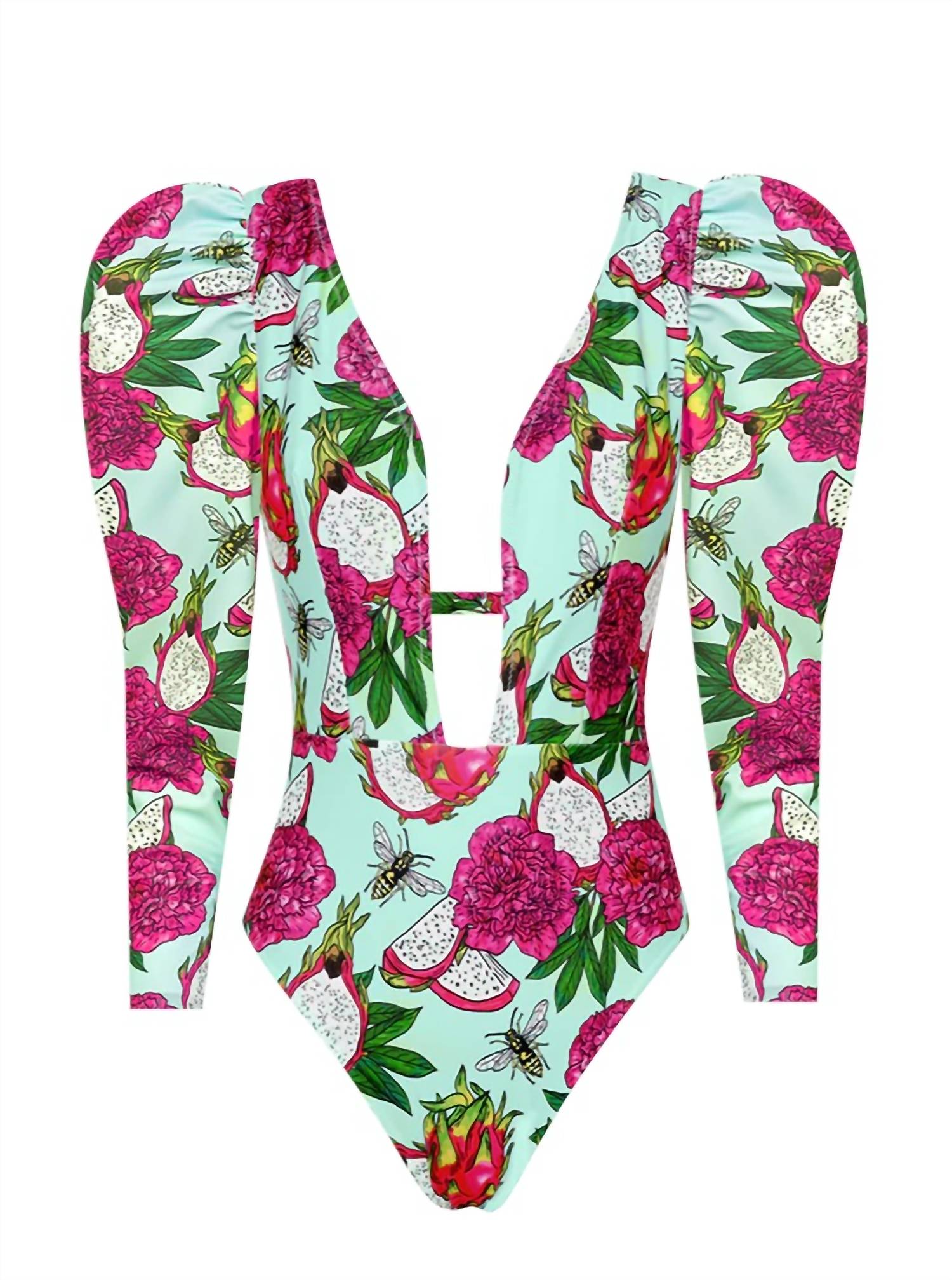 Lia Sahara - Women's Plunge One Piece Swimsuit