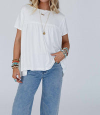 Three Bird Nest - Sunday Morning Babydoll Top