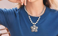 Brighton Women's Kyoto In Bloom Pearl Necklace in bloom pearl necklace in silver - women's jewelry - view 4