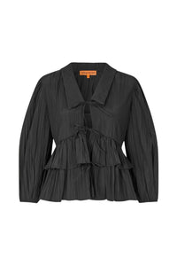 Stine Goya - Women's Balloon Sleeve Tie Top