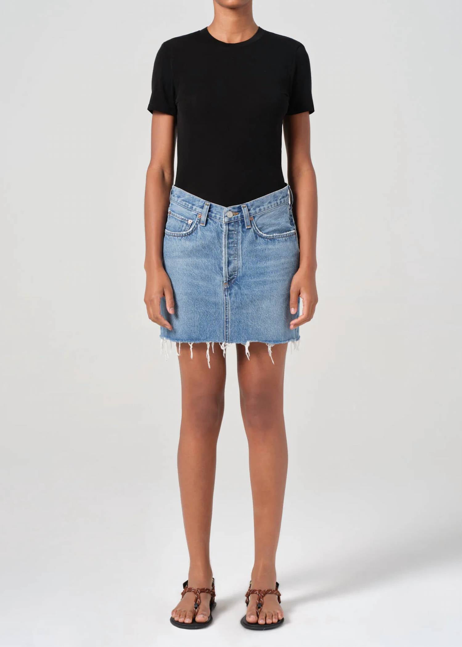 Agolde - V-Waist Mini Skirt