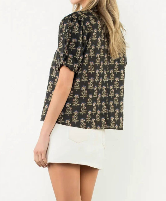 Thml - Lori Floral V Neck Top