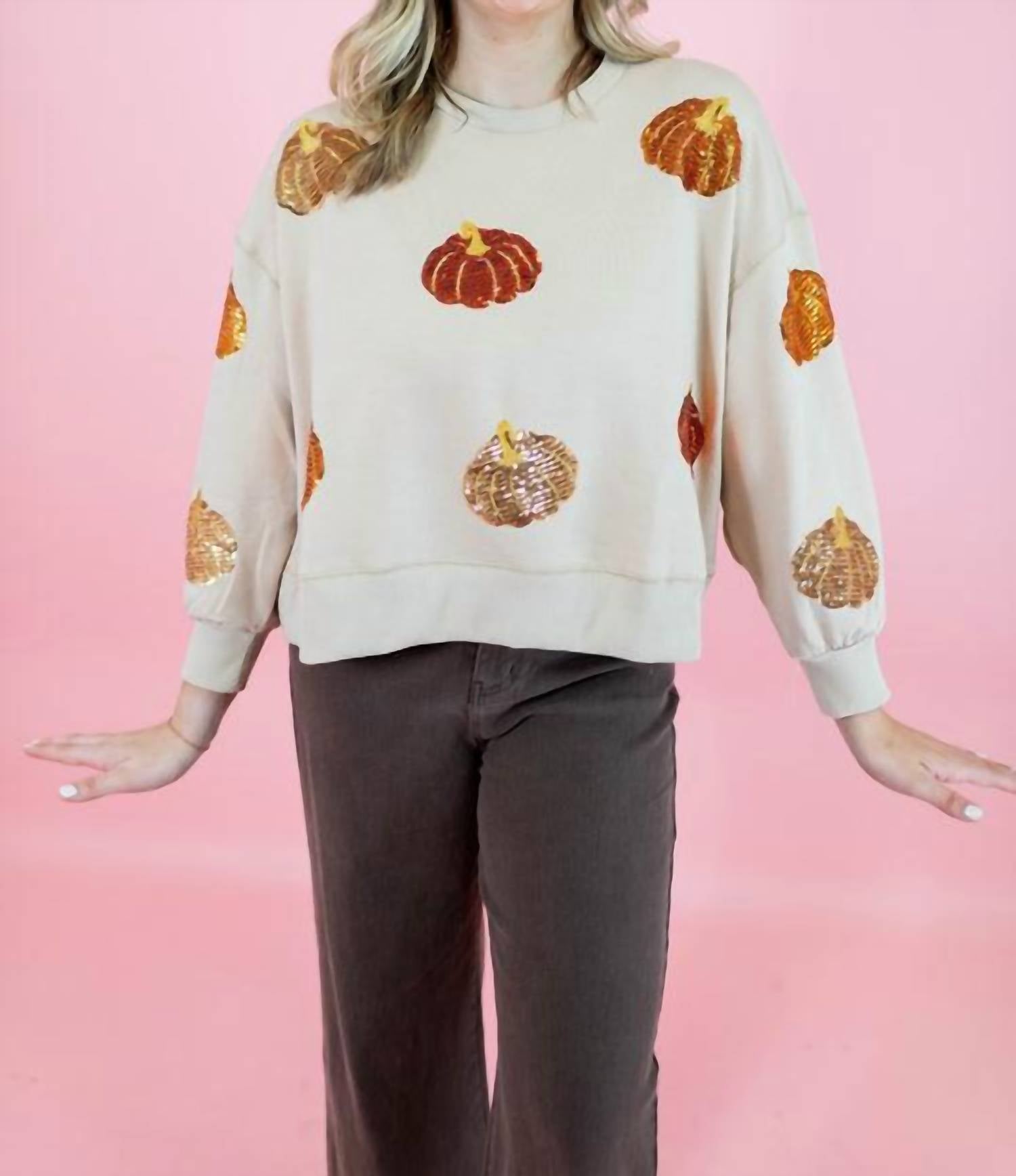 Mary Square - Millie Pumpkin Sweatshirt
