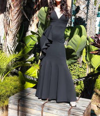 Little Secret Of Mine - High Low Dress With Ruffles