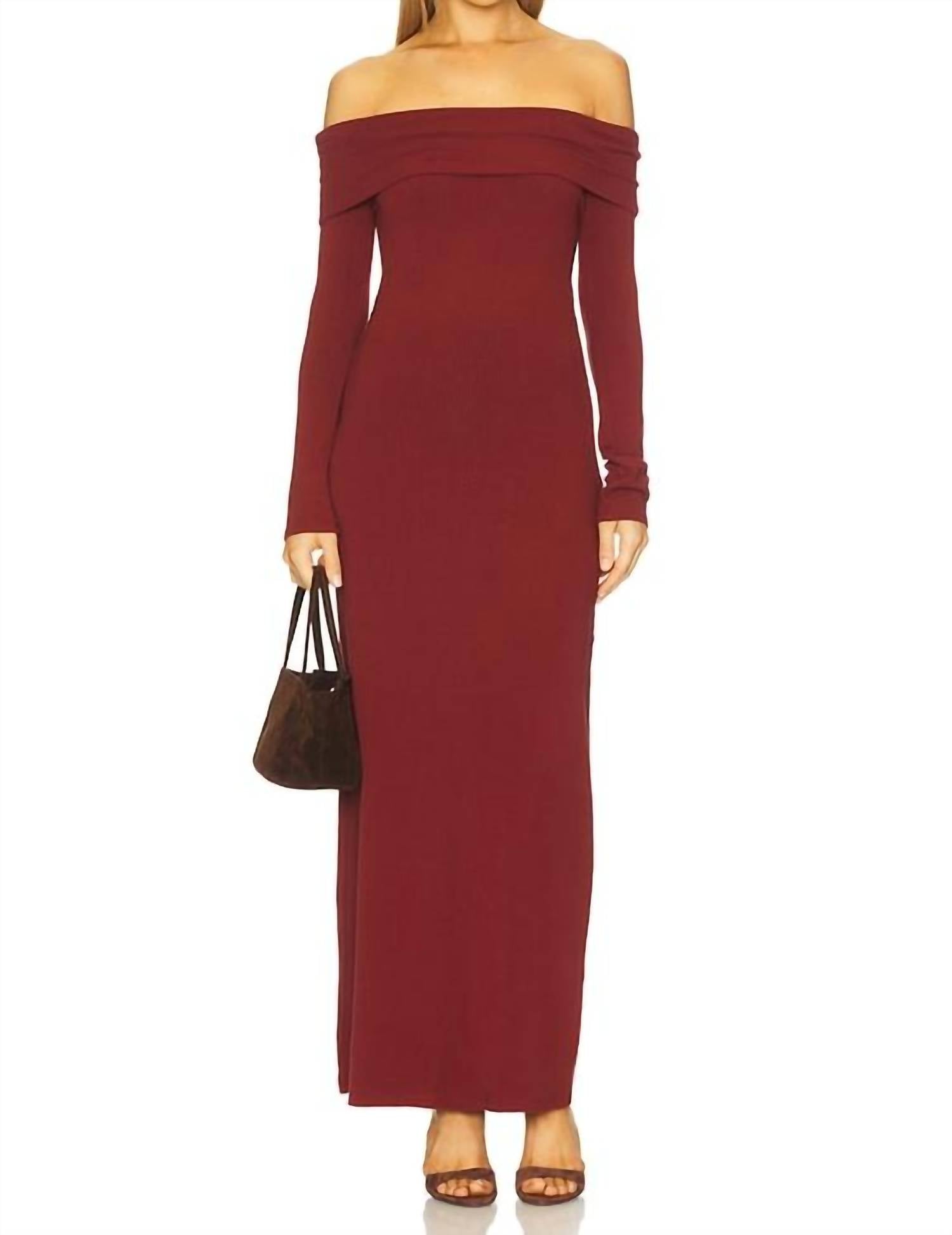 L*SPACE Carrie Off-the-shoulder Dress in red - women's dress