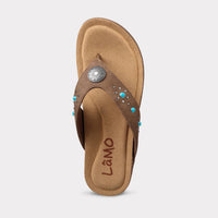 Lamo Women's Jovie Thong Sandal in brown - women's sandal - view 4