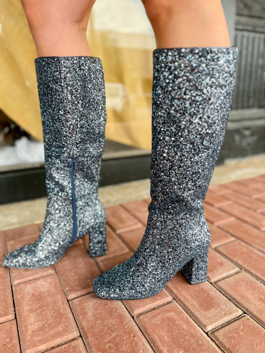 Corkys Footwear - Yolo Glitter Knee High Boots