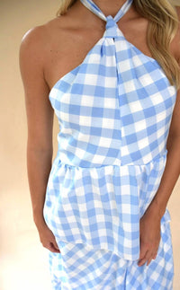 Sundayup - Tara Plaid Halter Dress