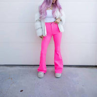 Jc & Jq Jeans - Super Stretch High-waist Bell Bottom Pants